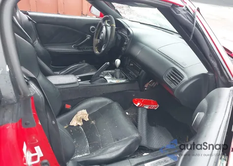 2000 Honda S2000 z USA, uszkodzony, nr VIN JHMAP1147YT003736